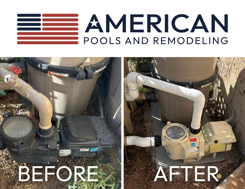 Pool pump replacement in Arizona after ongoing circulation and performance problems