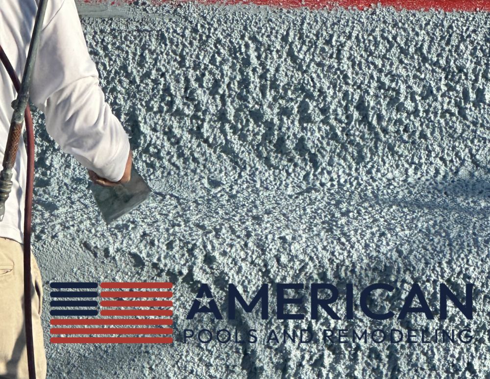 Pool resurfacing in Arizona applying new pebble finish during pool remodel