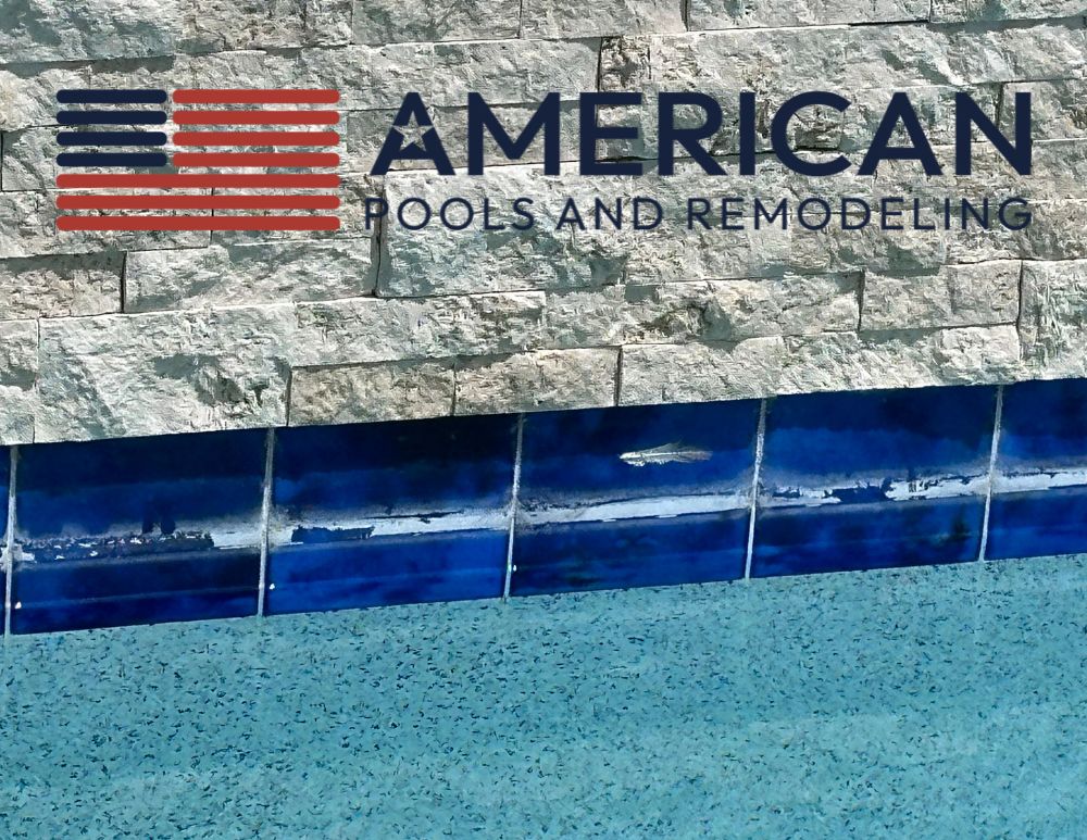 hard water calcium buildup on pool tile line in Arizona