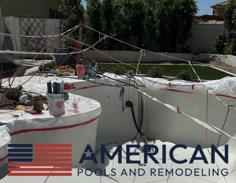 Licensed Arizona pool contractor completing a pool remodeling project